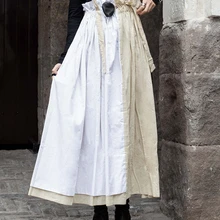 Owen seak Женская хлопковая юбка, высокая уличная стильная одежда, осенняя Женская белая юбка