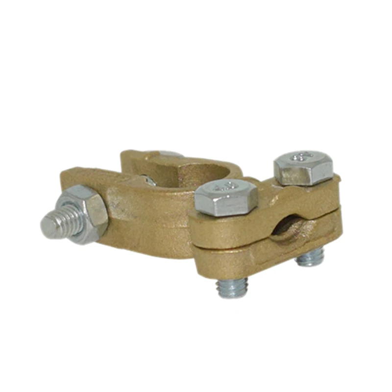 New2X Solid Brass Heavy Duty Angle Battery Top Post Cable Terminal Wire Terminals Car Battery Connector Battery Terminal Battery