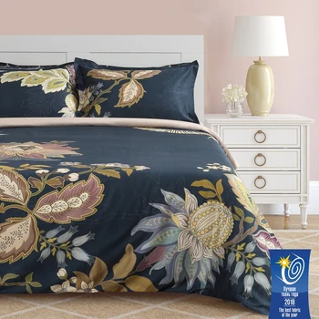 

Bed linen "Ethel", euro, "Paradise Night", 200 × 215 cm, 220 × 240 cm, 50 × 70 (+3) cm