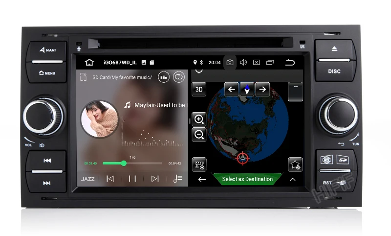 Flash Deal IPS Car Multimedia Player GPS Android 9 2 Din For Ford/Mondeo/Focus/Transit/C-MAX Auto Radio Bluetooth DVR Autoradio DSP DVD DVR 10