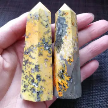 

Natural crystal crazy agate tower crystal stone wand point healing decorative gifts