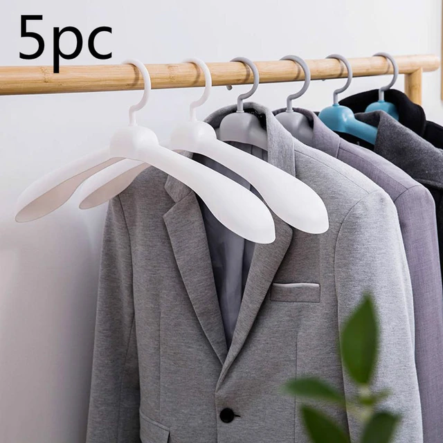 Plastic Coat Hangers Wide Shoulder  Coat Hanger Plastic Wardrobe - 5pcs Plastic  Coat - Aliexpress