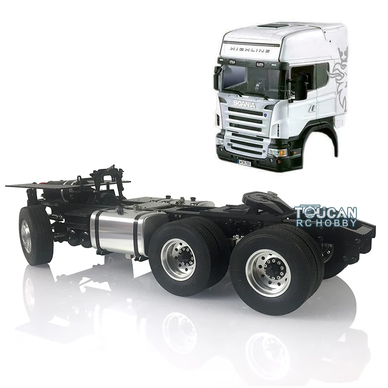 1/14 LESU 6*4 Металлическое шасси для DIY Scania RC трактор грузовик построить THZH0308 | Игрушки