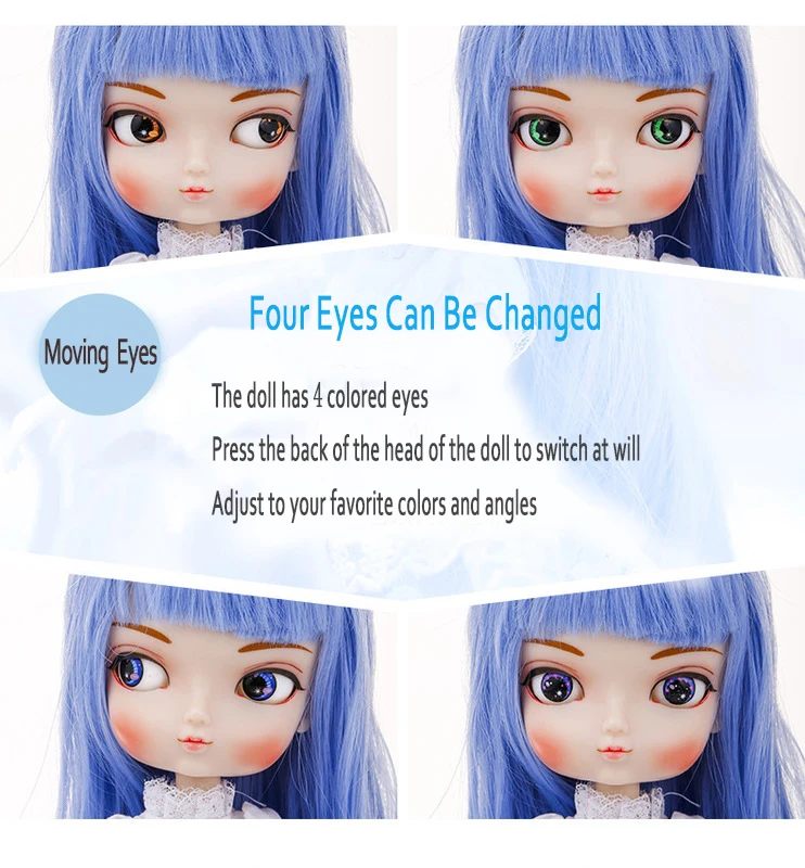 Diy подвижные Refittable 35 см 1/6 Bjd Sd Bbgirl куклы игрушки Дети суставы куклы-игрушки для девочек Подарки на день рождения для детей Детские игрушки