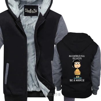 

Peanuts Marcie In World Full Of Lucys Be A Marcie hoodies casual Men S-6XL Cartoon hoody men New Fashion jacket sbz8403