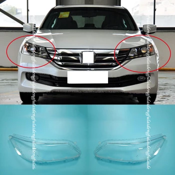 

1pcs Car Headlight Headlamp Clear Lens Lenses Lamp Cover For Honda Accord 2014-2015 lamp shell masks Car accessories