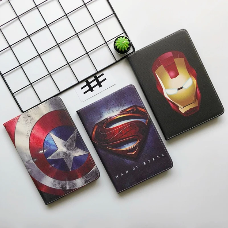 Автоматический будильник смарт-чехол с подставкой для Планшеты ipad Mini1 на возраст 2, 3, 4, 5, ipad air 2 3 pro 10,5 Мультфильм защитный чехол для ipad 2, 3, 4 18 9,7