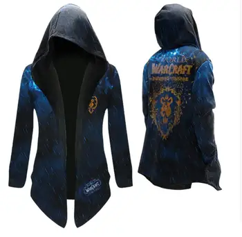 

Man windbreaker jacket Men's long coat and velvet teen game surrounding clothes