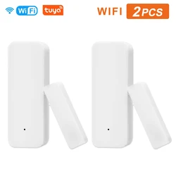 Tuya – capteur d'ouverture/fermeture de porte, wi fi intelligent, Zigbee, détecteur d'ouverture/fermeture de fenêtre, application Smart Life, système de sécurité, alerte, avec Alexa et Google Home 