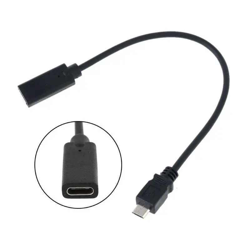 Micro USB Мужской к type C Женский адаптер конвертер кабель для мобильного телефона планшета PXPE