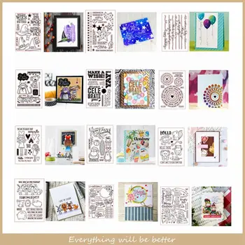 

Letter Words Alphabet Sentence Clear Silicone Stamps Mix Animals Clear Silicone Stamps DIY Handcraft Cards Scrapbook Paper Stamp