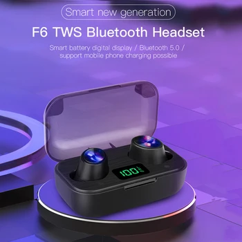 

Ture Wireless Bluetooth TWS Earbuds Stereo Wireless Earphone 2000mah Charging Box Waterproof Sport Mini Headset For Smart Phone