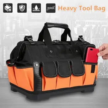 

Multifunction Tool Bags Size 13" 17" 20" Oxford Cloth Bag Top Wide Mouth Electrician Special Tool Kit Bags Waterproof Toolkit