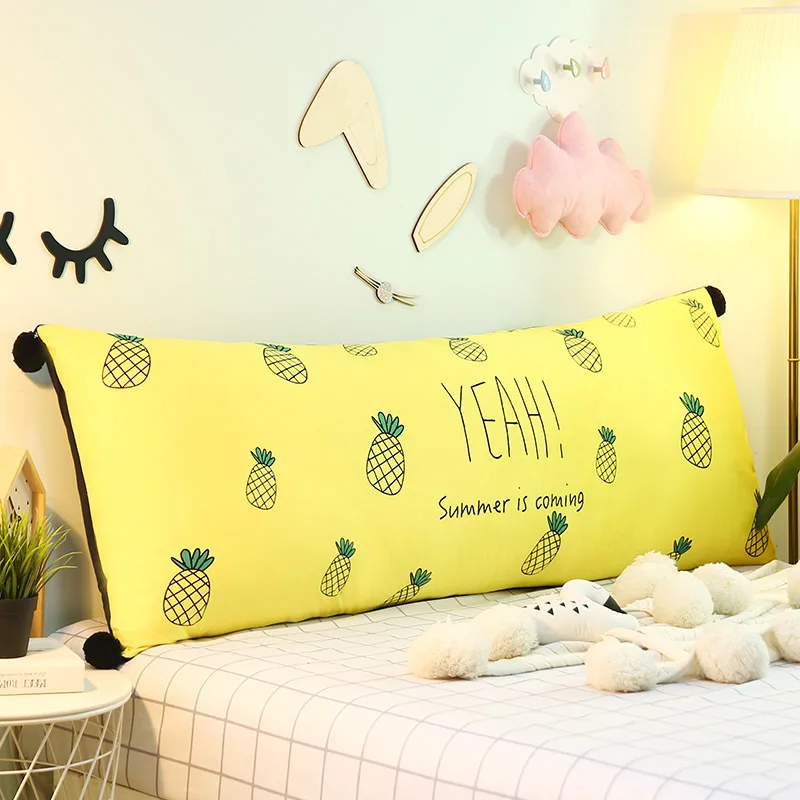 Custom Made Cartoon Bedside Cute Girl Cushion Flannel Children Back-to-back Crystal VELVET SOFA Tatami Bed Pillow