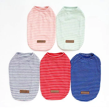 

Summer Pet Dog Clothes for Small Dogs Clothes for Dog Chihuahua Costume Stripe Vest Dogs Clothing Shirt Pug Pet Clothing Puppy 3