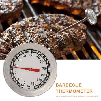 

BBQ Grill Thermometer Probe Fried Food Oven 0-120 Celsius Stainless Steel Tool Camping for Household Indoor Outdoor Kitchen