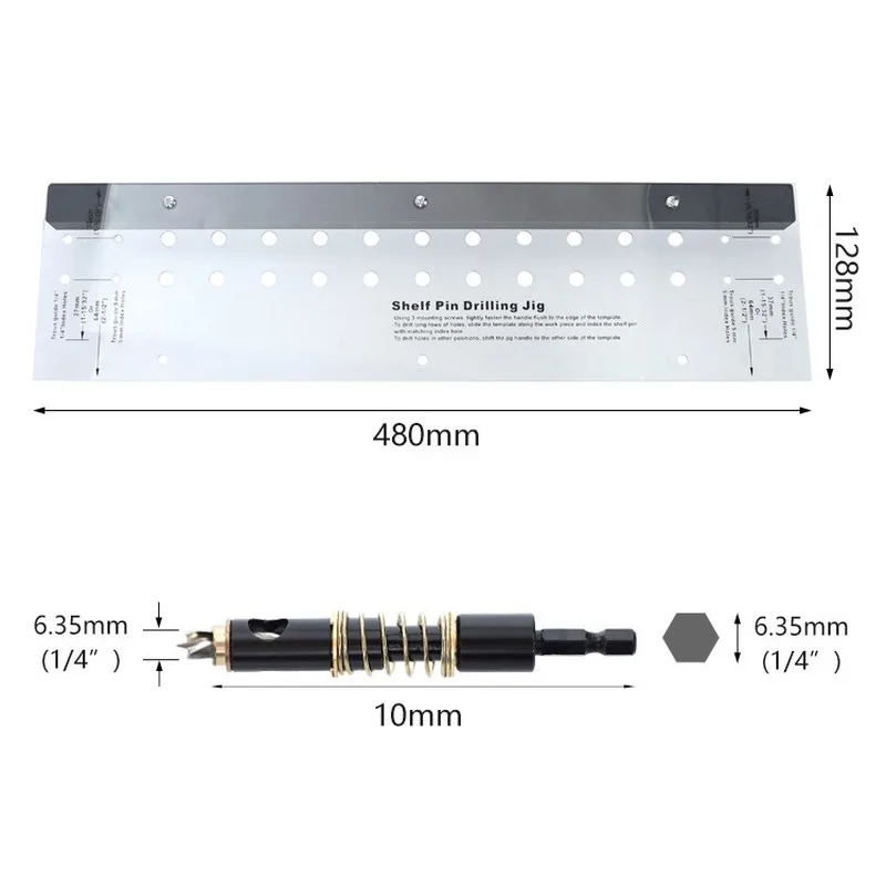 Cabinet door hinge drilling positioning board woodworking punching positioner vertical punching multi-function  drilling tools
