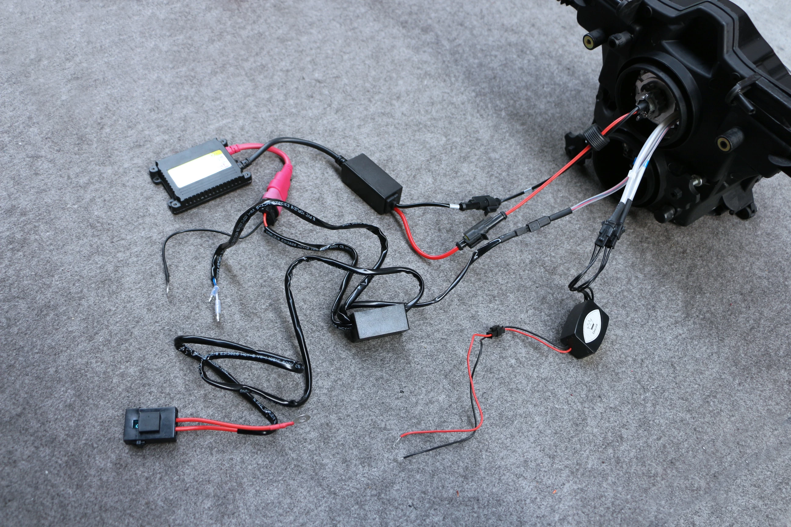 Ангел глаз HID проектор мотоцикл фара в сборе для GSX-R600 GSX-R750 GSXR600 GSXR750 2004-2005 K4 GSXR 600 750