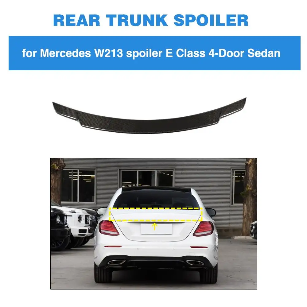 Задний спойлер для Mercedes-Benz E Class W213 4 двери- корпус из углеродного волокна загрузки губ