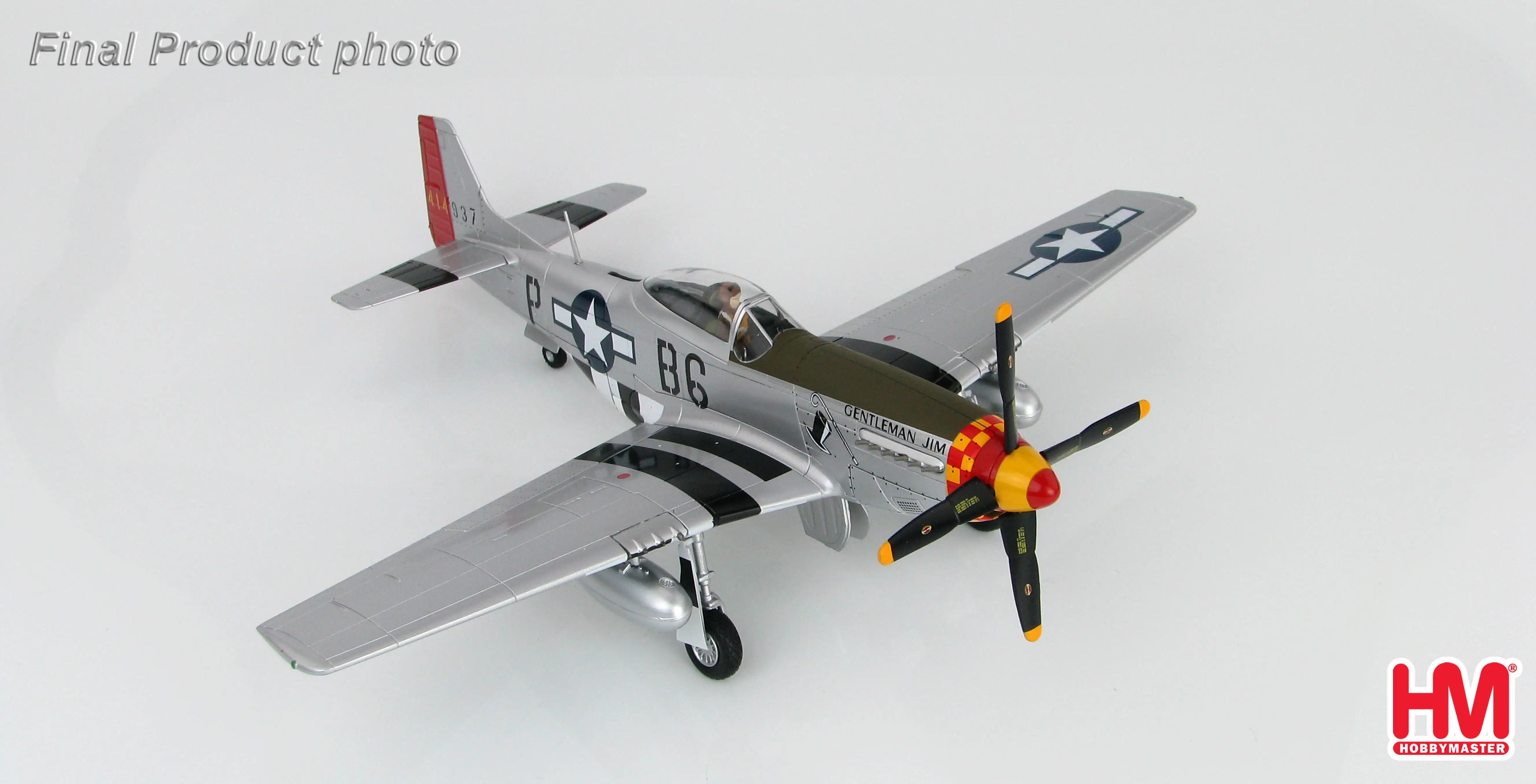 Хобби мастер P-51D Mustang джентльмен Jim 44-14937 363rd FS 357th FG 1944 1/48 литье под давлением модель самолета