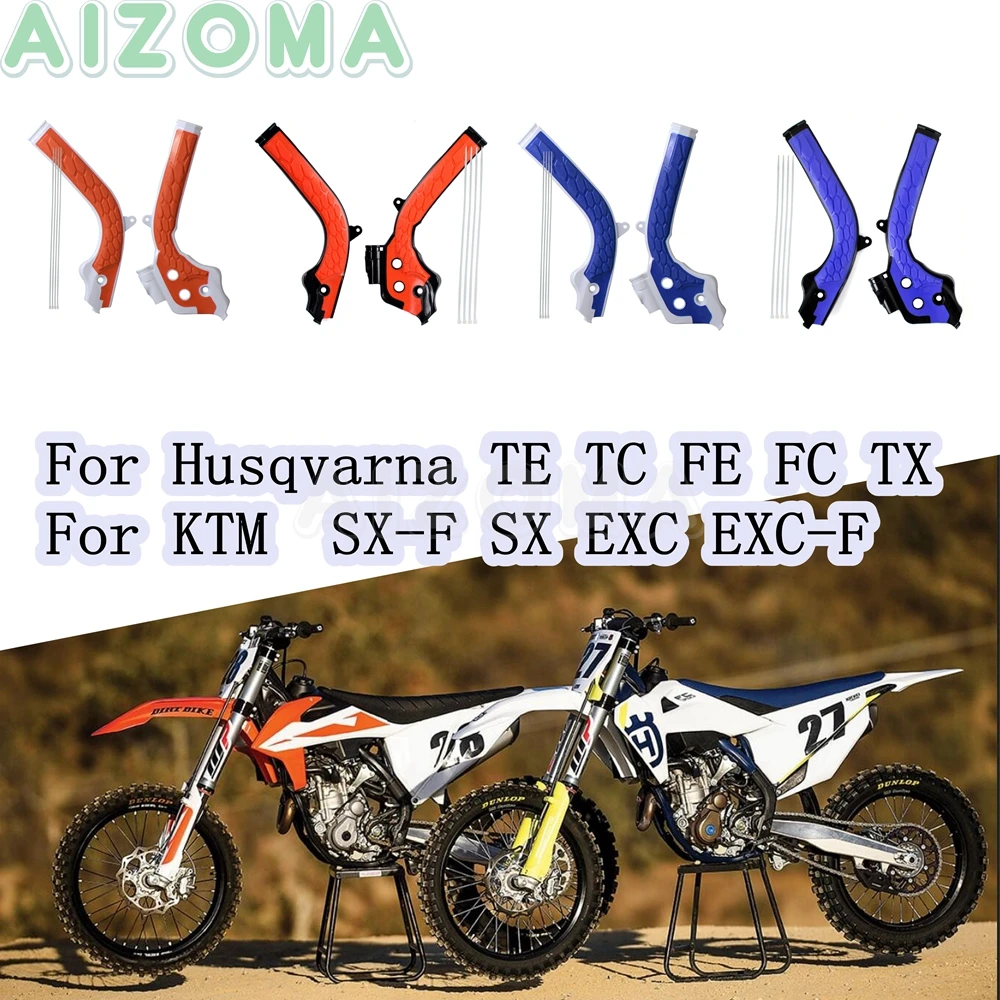 Acerbis XGrip Frame Guards 16 KTM Orange/Black for KTM 350 SXF 2016