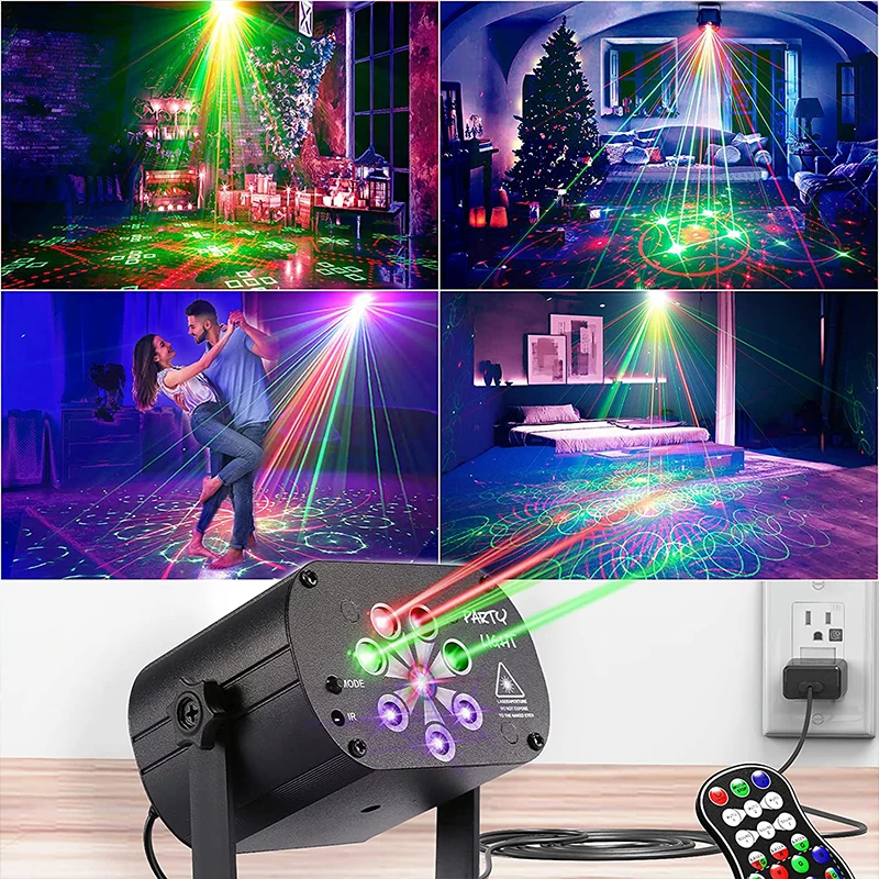 Lumière Disco LED à Activation Sonore - Boule Lumineuse Rechargeable USB, Avec Bracelet Et Ventouse - Pour Fêtes, Voiture, Décoration - 4