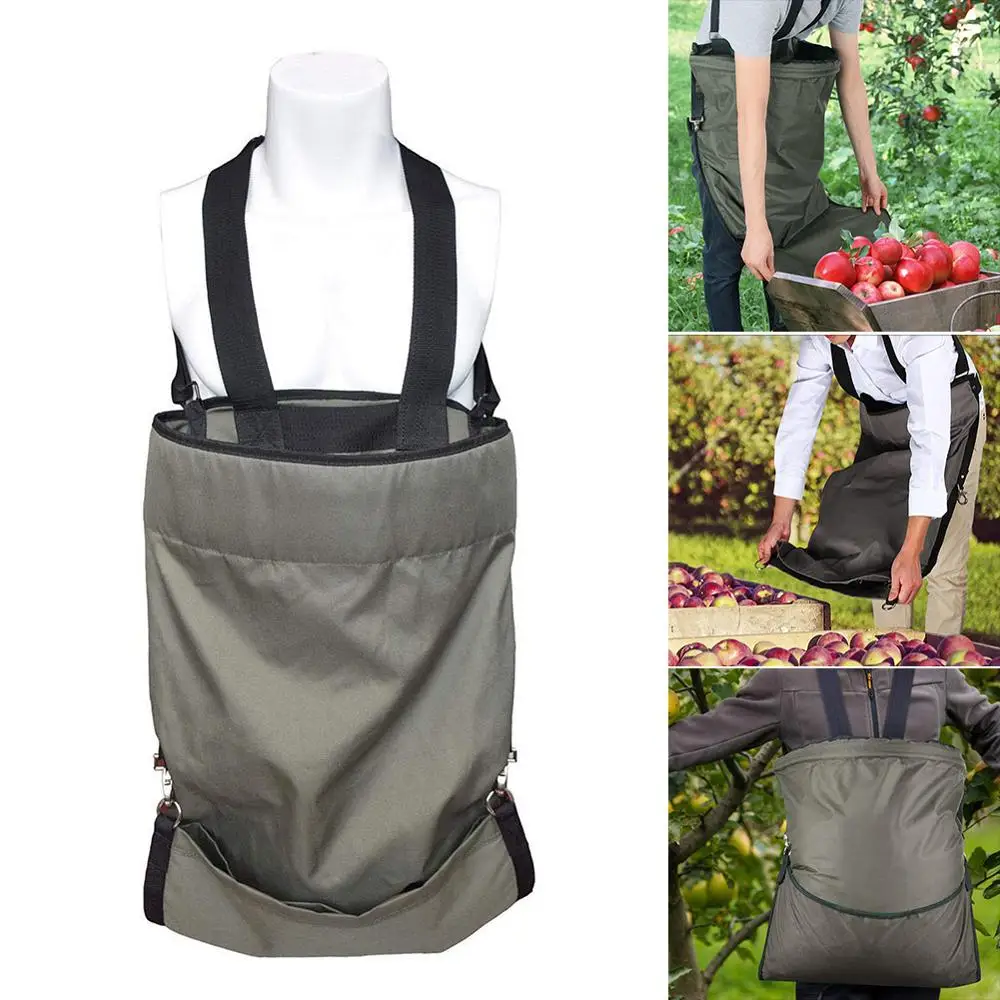 

Garden Apron with Large Deep Pockets for Harvesting Fruits and Vegetables Heavy-duty Waterproof Suitable for Gardeners