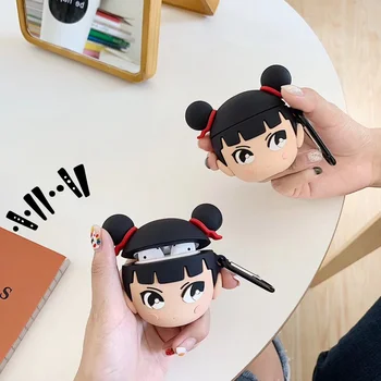 

3D Silicone Earphone Case For Airpods 2 Case Cute Cartoon Headphone Cover For Apple Air Pods Case For Earpods Earbuds Boys Strap