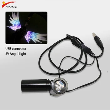 

USB Connector 5V Angel Wing Spotlight Electric Scooter Eagle Eye Light Electric Bicycle Modified LED Colorful Light Accessories