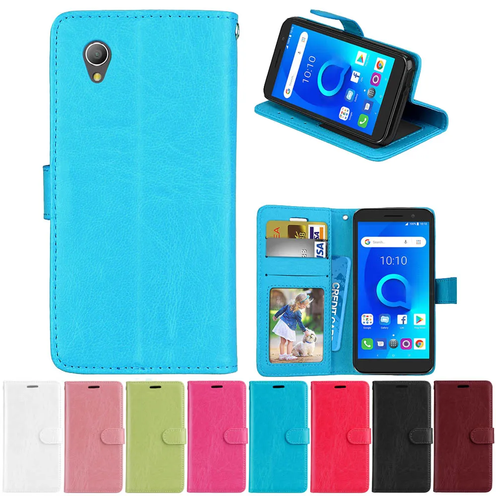 Для Alcatel 1 чехол Флип 5," чехол-кошелек чехол для телефона из искусственной кожи для Alcatel 1 5033D 5033 5033A 5033Y 5033X алькател1 чехол