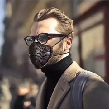 

Men Women Anti Dust Mask Anti PM2.5 Pollution Face Mouth Respirator Black Breathable Valve Mask Filter 3D Mouth Cover