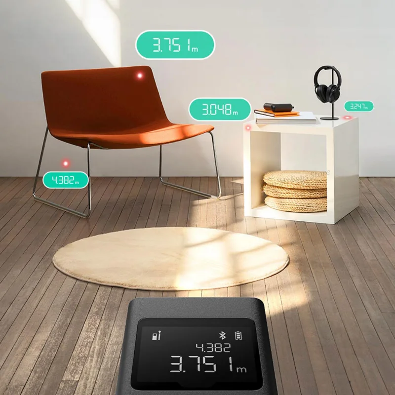 Smart Laser Tape Measure Rangefinder Intelligent 40M LCD Display Laser Distance Work With MiHome App China Region XIAOMI MIJIA