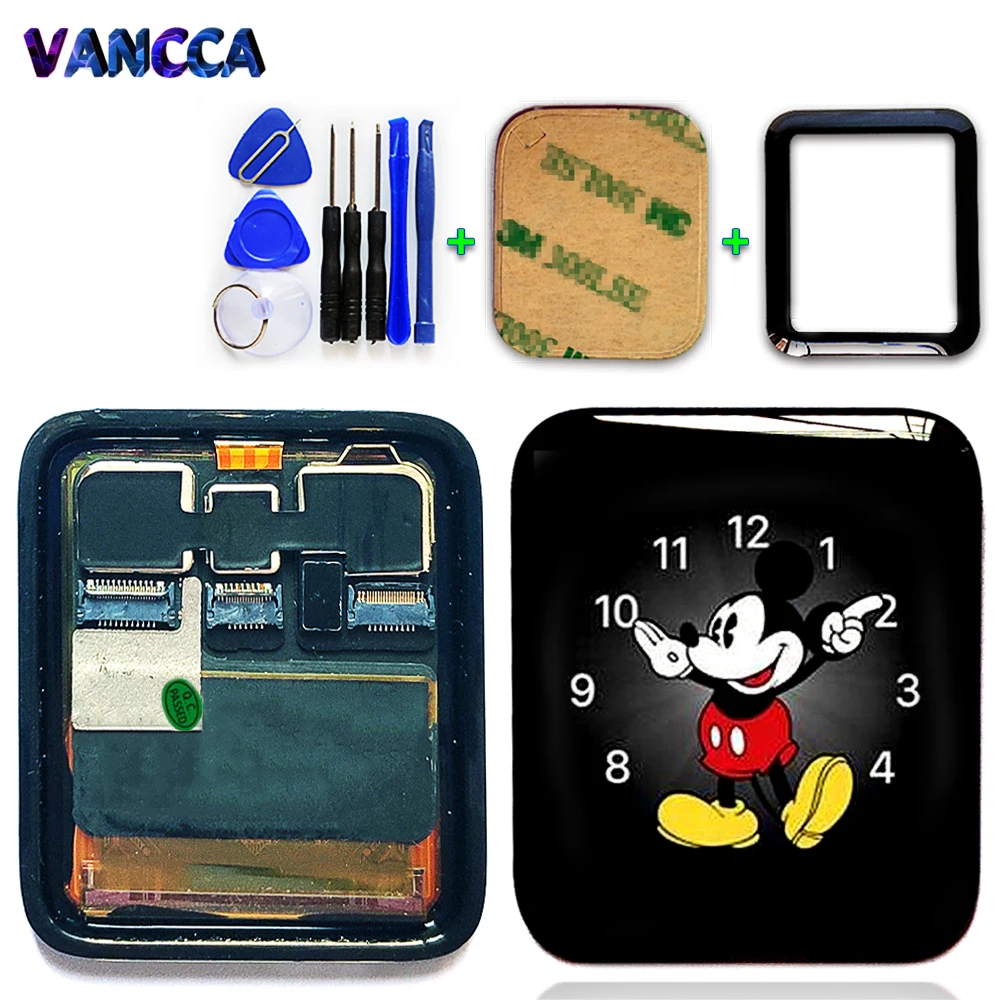 

100% Tested LCD Display For Apple Watch Series 2 38mm Sapphire Touch Screen Digitizer Assembly For Series2 42mm Sport Free Gift