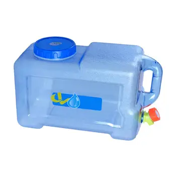 

12L Car Bucket PC Thickened with Faucet Self-driving Car Portable Water Container with Faucet