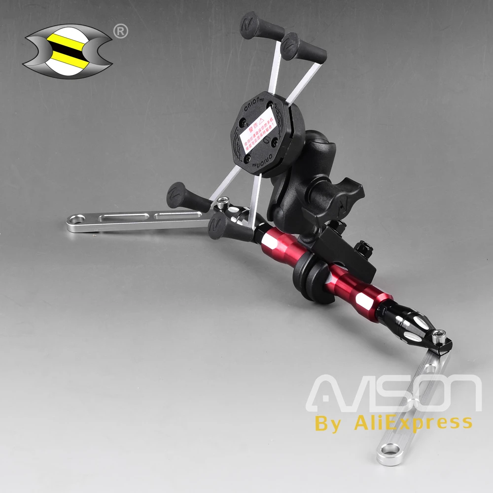 For XMAX X-MAX 250 300 NMAX N-MAX Smartphone Mobile Phone Bracket GPS Plate Mirror Bracket Adjustable