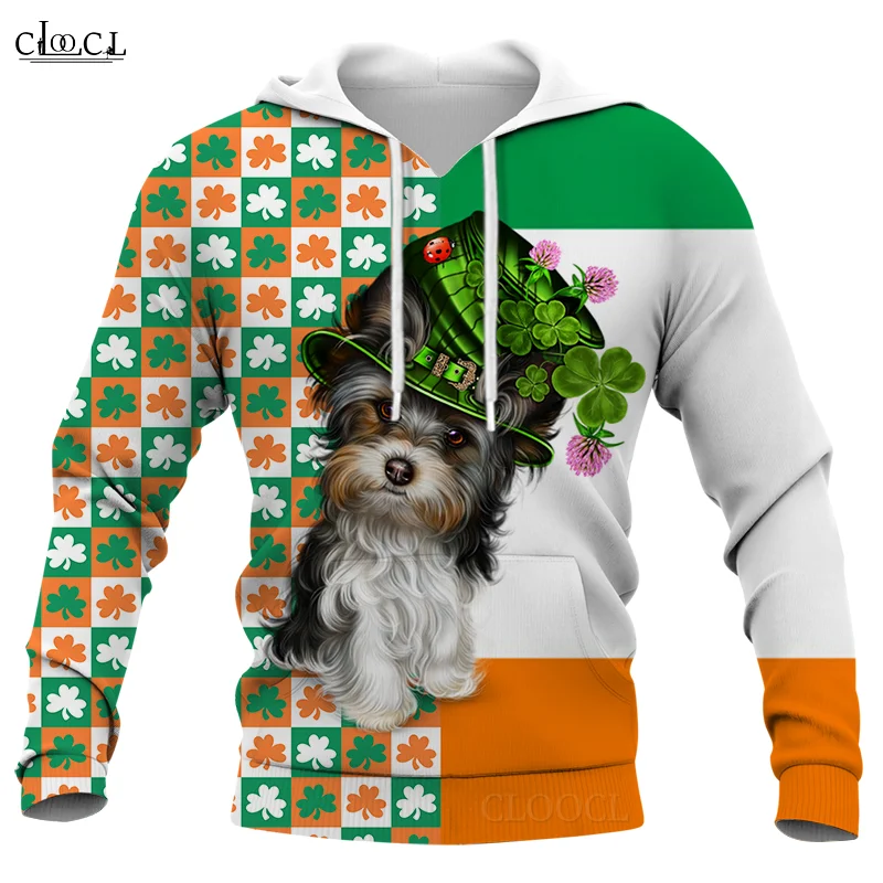 

CLOOCL Newest Popular Irish St.Patrick Day 3D Print Mens Hoodie Harajuku Fashion Sweatshirt Unisex Casual Pullover Drop Shipping