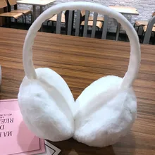 Новые наушники для женщин, плюшевые зимние наушники, теплые женские теплые наушники, рождественские подарки, милые меховые наушники