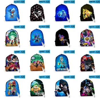

Game Teens Backpack Heroes Child SchoolBag Anime Spike Shelly Leon PRIMO MORTIS Kid Backpack Toys Boys