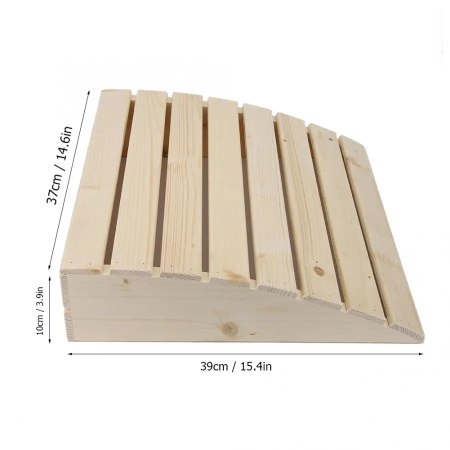 Sauna Wooden Headrest Pillow Comfortable Curved Cushion Pillows For Bathroom Bedroom Nap Neck Support Sauna Room Supplies