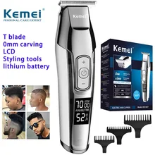

KEMEI KM-5027 Hair Clippers For Men Hair Beard Trimmer Rechargeable Barber Hair Grooming Kit With 3 Guide Combs