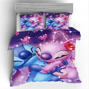 Ensemble de literie Disney Lilo et Stitch, housse de couette, décor de  chambre à coucher double pour enfants, garçon, fille, Queen Size, King Size  - AliExpress