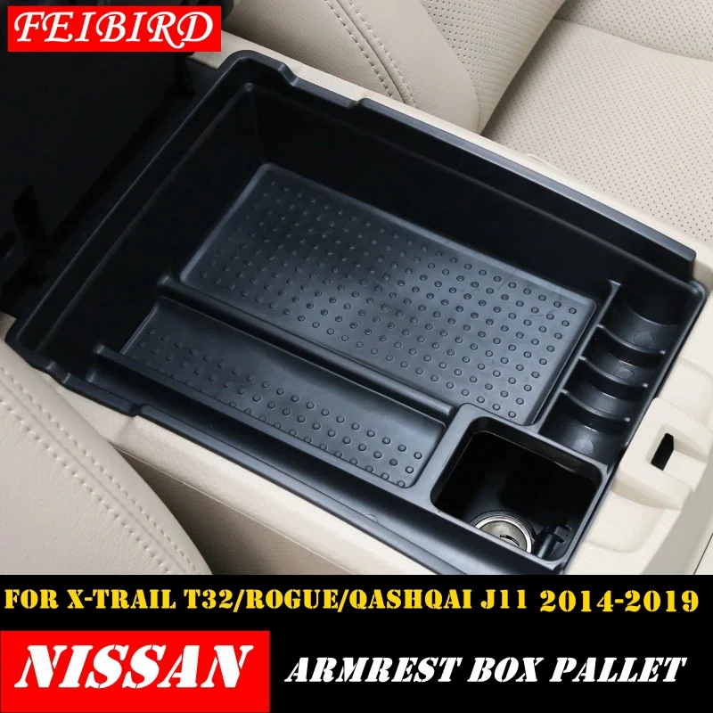 Пластиковый подлокотник для Nissan Qashqai J11 X Trail T32 Rogue 2014 2019 вторичная коробка