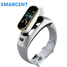 Smartcent H109 смарт-браслет наушники беспроводные наушники Смарт-часы телефон фитнес-трекер Смарт-браслет Bluetooth наушники