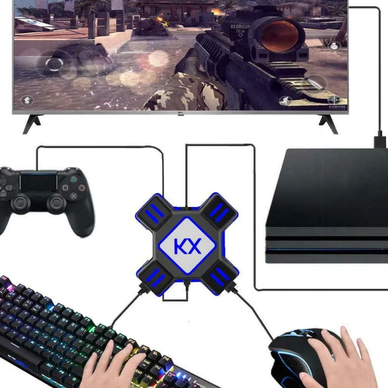 PUBG Mobile Gamepad Controller Gaming Keyboard Mouse Converter For Android Phone to PC Bluetooth Ad