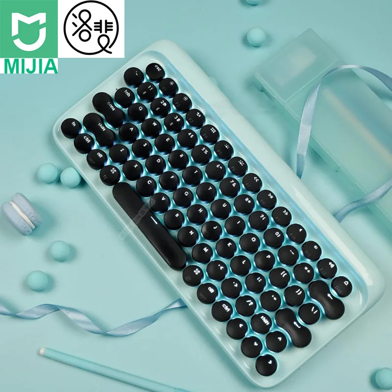 

Xiaomi Mijia LOFREE Bluetooth Wireless Mechanical Keyboard 79 Key Keyboard Mouse 2.4G/Bluetooth Dual Mode Function Multi-system