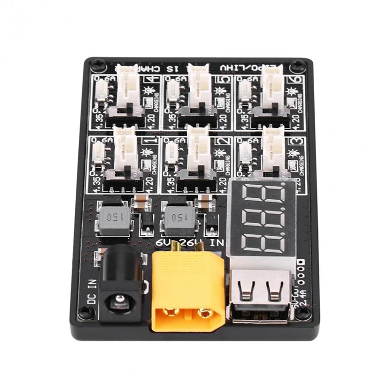 6в1 LiPo зарядная плата 1S LiPo зарядное устройство зарядная плата RC Аксессуар с интерфейсом USB