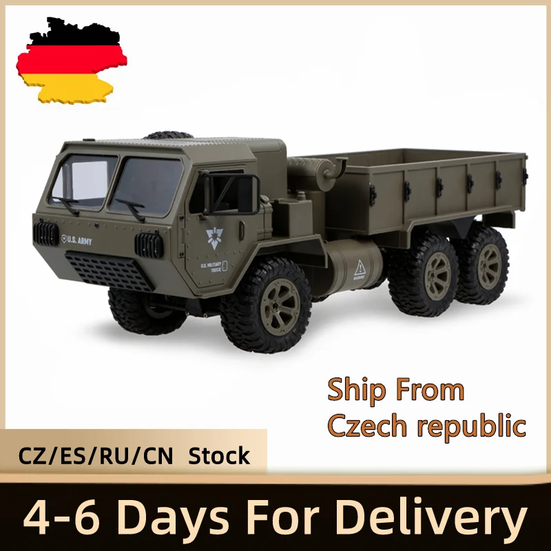 Военный грузовик Fayee 1/12 Радиоуправляемый 2 4G 6WD 20 км/ч военный армии США модель RTR