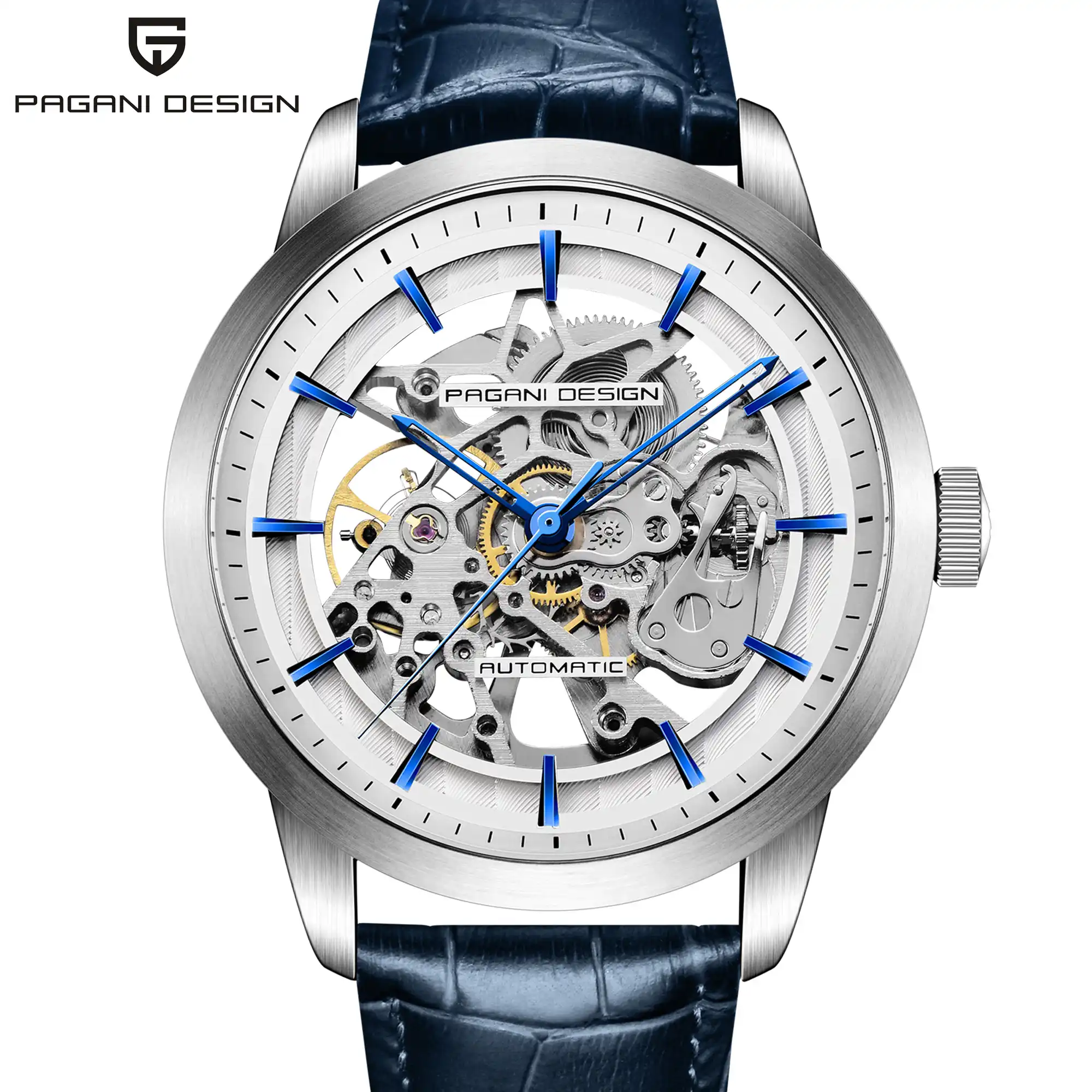 パガーニデザイン腕時計メンズ自動 G3265z 運動ビジネス腕時計革スケルトン中空クラシック男腕時計防水 機械式時計 Aliexpress