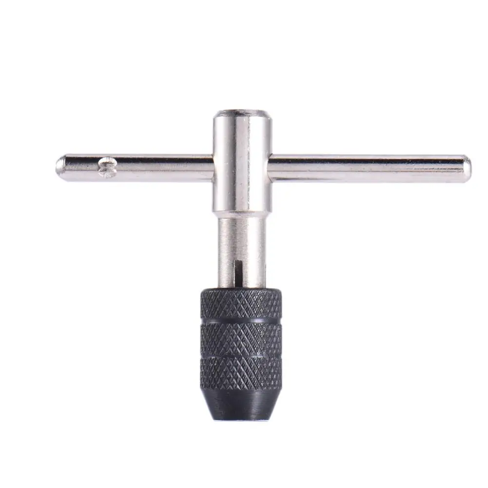 

T-Handle Reversible Single Tap Wrench Chuck M3-M8 Screwdriver Tap Holder Hand Tool Adjustable Screw Tapping Threading Tool Hot