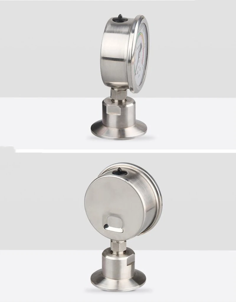 Pressure Gauge Manometer Bar/psi 1.5 inch 2'' Tri Clamp Diaphragm SS304 Stainless Steel Body SS316 Diaphragm